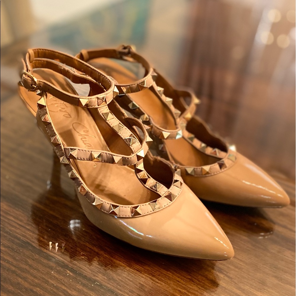 Studded heels